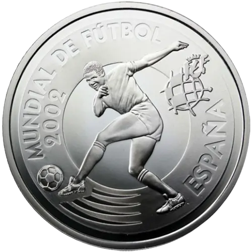 Moneda Mundial de Fútbol 2002: Pelota de fútbol (letra O) (2002)