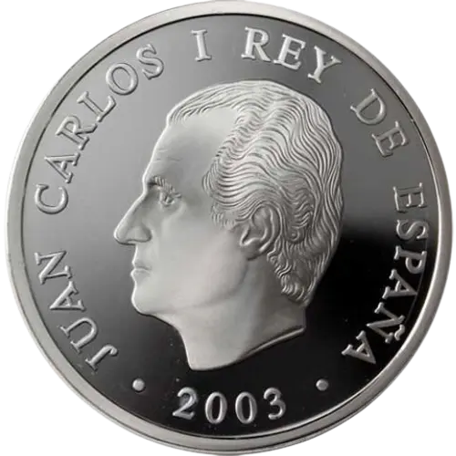 10 euros 2003 - 500 Aniversario del nacimiento de Miguel López de Legazpi España (anverso) 10 euros 2003 - 500 Aniversario del nacimiento de Miguel López de Legazpi España (anverso)