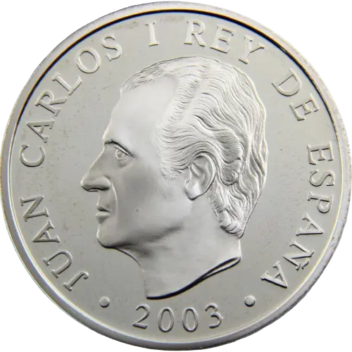 10 euros 2003 - 75 Aniversario del buque escuela Juan Sebastián de Elcano España (anverso) 10 euros 2003 - 75 Aniversario del buque escuela Juan Sebastián de Elcano España (anverso)