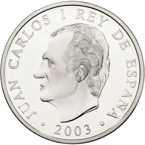 10 euros 2003 - X FINA Campeonatos del mundo de natación 2003 España (anverso) 10 euros 2003 - X FINA Campeonatos del mundo de natación 2003 España (anverso)