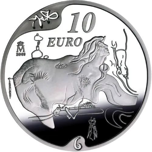 Moneda Centenario nacimiento Salvador Dalí: El gran masturbador (2004)