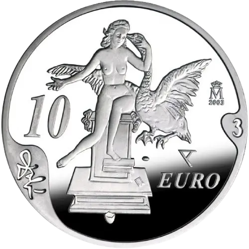 Moneda Centenario nacimiento Salvador Dalí: Leda Atómica (2004)