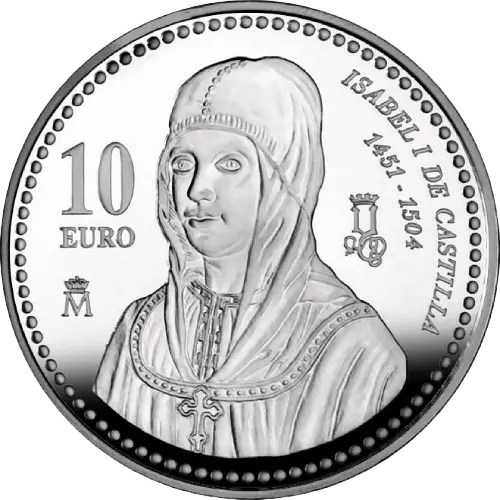 Moneda V Centenario de la muerte de Isabel la Católica (2004)
