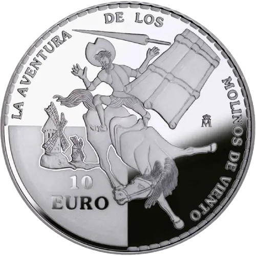 Moneda IV Centenario de El Quijote: La aventura de los molinos de viento (2005)