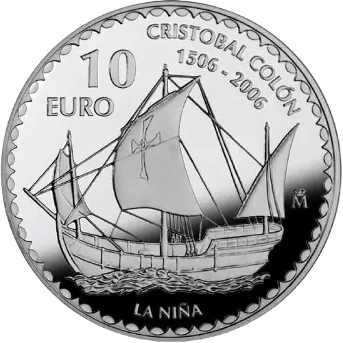 Moneda V Centenario Cristóbal Colón: La Niña (2006)