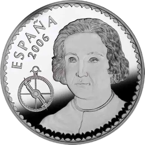 10 euros 2006 - V Centenario Cristóbal Colón: La Pinta España (anverso) 10 euros 2006 - V Centenario Cristóbal Colón: La Pinta España (anverso)