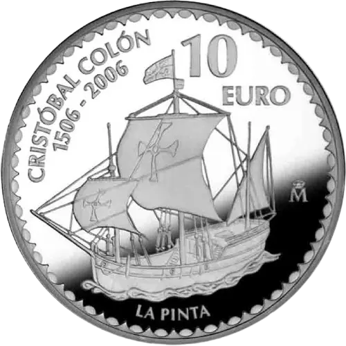 Moneda V Centenario Cristóbal Colón: La Pinta (2006)