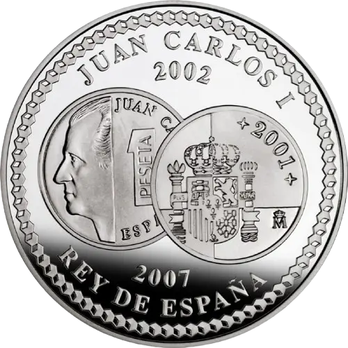 10 euros 2007 - V Aniversario del Euro: Pórtico España (anverso)