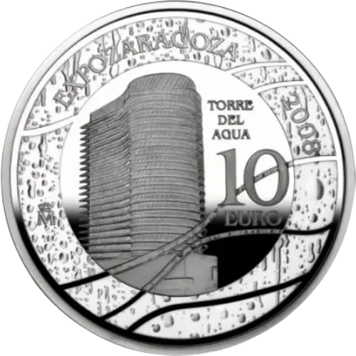 Moneda Expo Zaragoza 2008: Torre del Agua (2007)