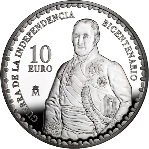 Moneda Bicentenario de la Guerra de la Independencia: El General Cataños (2008)
