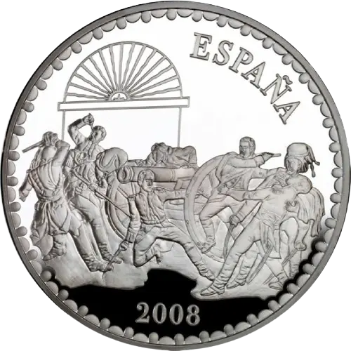 10 euros 2008 - Bicentenario de la Guerra de la Independencia: Manuela Malasaña España (anverso) 10 euros 2008 - Bicentenario de la Guerra de la Independencia: Manuela Malasaña España (anverso)