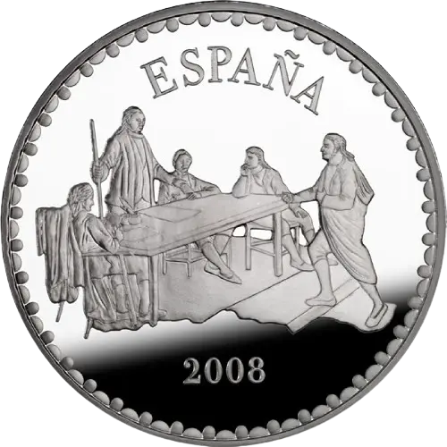 10 euros 2008 - Bicentenario de la Guerra de la Independencia: El Timbaler del Bruc España (anverso)