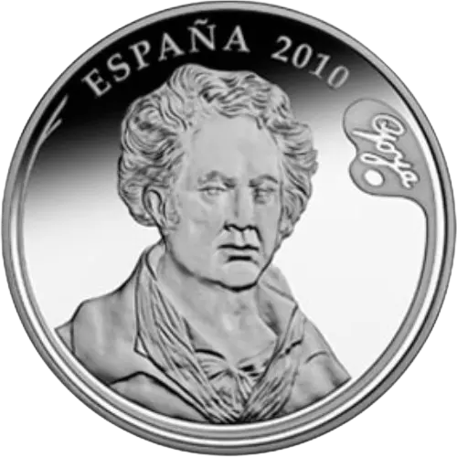 10 euros 2010 - Goya: Duelo a garrotazos - III Serie Pintores Españoles España (anverso) 10 euros 2010 - Goya: Duelo a garrotazos - III Serie Pintores Españoles España (anverso)