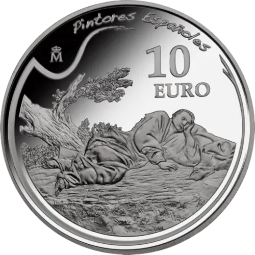 10 euros 2011 - Ribera - IV Serie Pintores Españoles España (reverso)