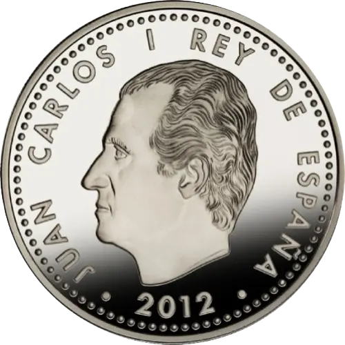 10 euros 2012 - Campeones de Europa 2012 España (anverso) 10 euros 2012 - Campeones de Europa 2012 España (anverso)