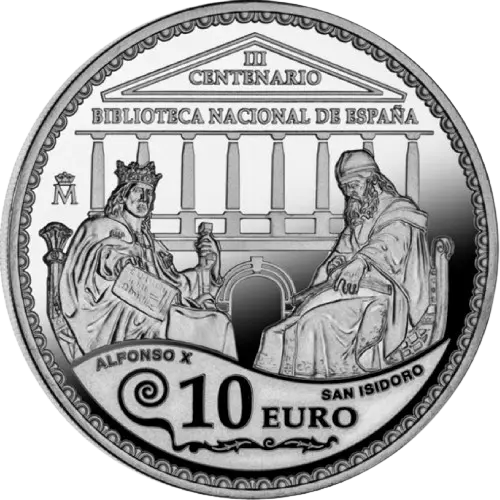 Moneda III Centenario de la Biblioteca Nacional de España (2012)