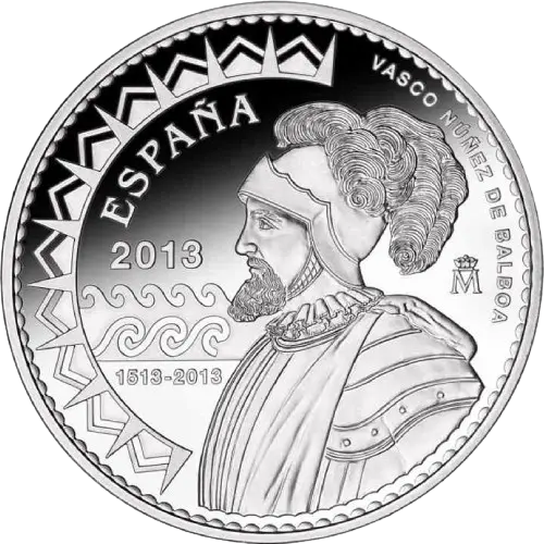 10 euros 2013 - 500 Aniversario del descubrimiento del Pacífico España (anverso) 10 euros 2013 - 500 Aniversario del descubrimiento del Pacífico España (anverso)