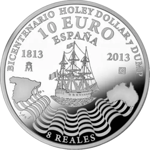 Moneda Bicentenario del Holey Dollar & Dump (2013)
