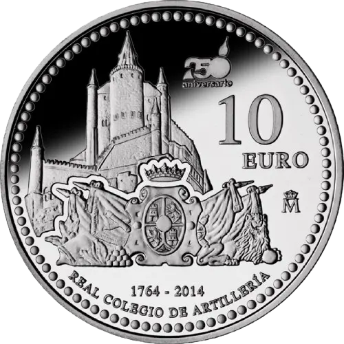 Moneda 250 Aniversario Real Colegio de Artillería (2014)
