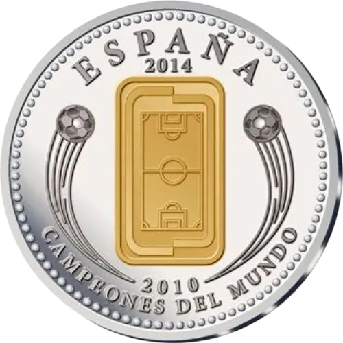 10 euros 2014 - Copa Mundial de la FIFA Brasil 2014 - Emisión 2014 España (anverso) 10 euros 2014 - Copa Mundial de la FIFA Brasil 2014 - Emisión 2014 España (anverso)