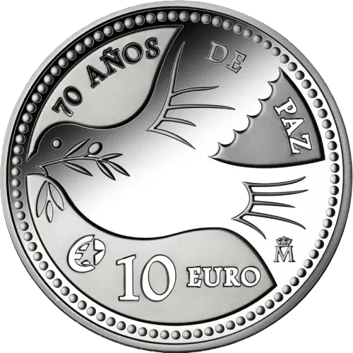 Moneda 70 Años de Paz - XII Serie Programa Europa (2015)
