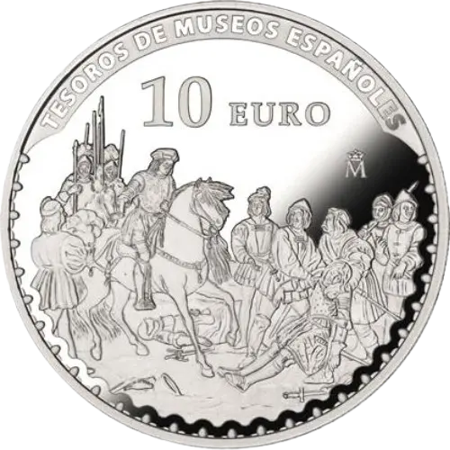 10 euros 2015 - Madrazo - III Serie Tesoros de Museos Españoles España (reverso) 10 euros 2015 - Madrazo - III Serie Tesoros de Museos Españoles España (reverso)