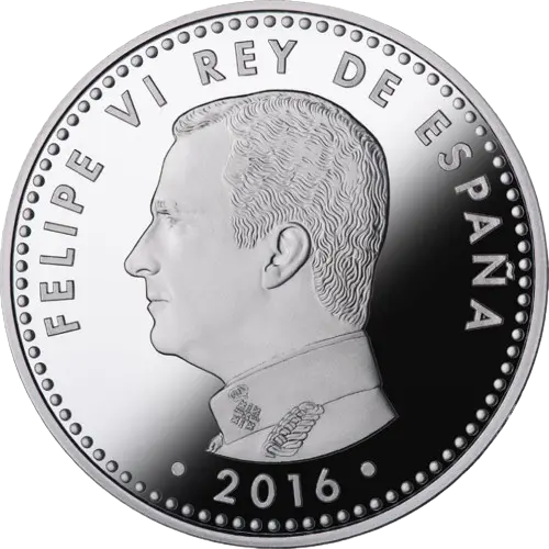 10 euros 2016 - 300 Años de Correos España (anverso) 10 euros 2016 - 300 Años de Correos España (anverso)