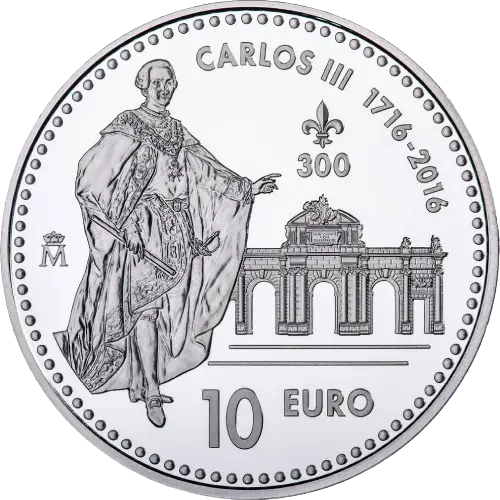 Moneda Tercer Centenario de Carlos III (2016)