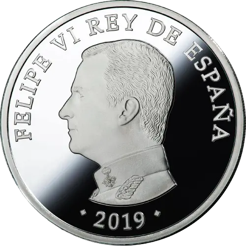 10 euros 2019 - 175 Aniversario Guardia Civil España (anverso) 10 euros 2019 - 175 Aniversario Guardia Civil España (anverso)