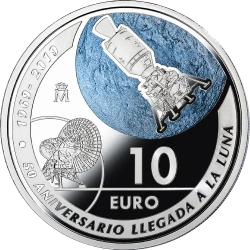 Moneda 50 Aniversario de la Llegada del Hombre a la Luna (2019)