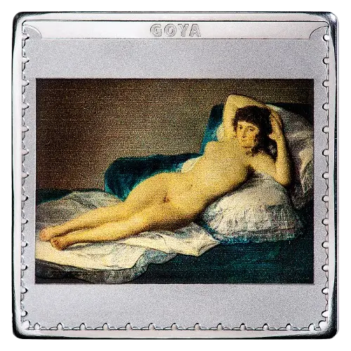 Moneda Goya: La maja desnuda - Bicentenario del Museo del Prado - VI Serie Tesoros de Museos Españoles (2019)