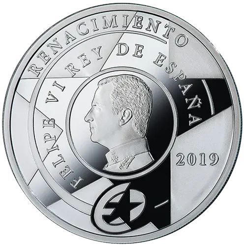 10 euros 2019 - Renacimiento - XV Serie Programa Europa 2019 España (anverso)