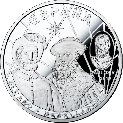 10 euros 2019 - V Centenario de la Vuelta al Mundo: Partida de Sanlúcar de Barrameda - Emision 2019 España (anverso) 10 euros 2019 - V Centenario de la Vuelta al Mundo: Partida de Sanlúcar de Barrameda - Emision 2019 España (anverso)