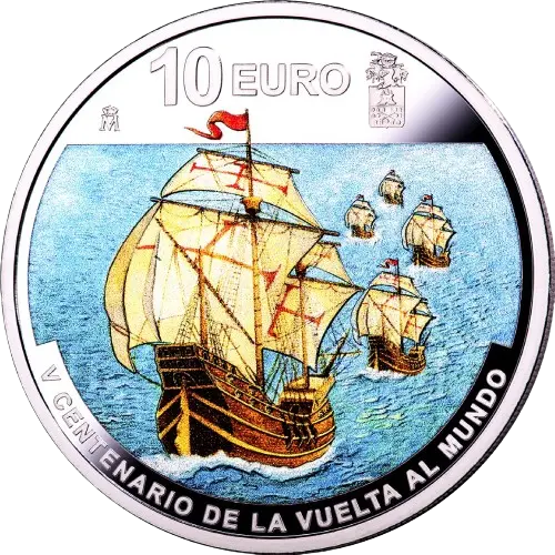 Moneda V Centenario de la Vuelta al Mundo: Partida de Sanlúcar de Barrameda - Emision 2019 (2019)