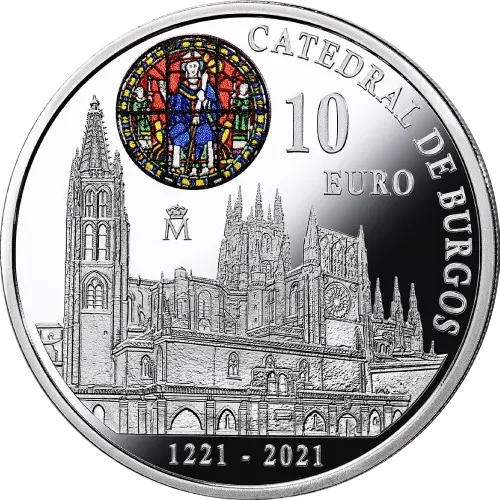 Moneda 800 Años de la Catedral Burgos 2021 (2021)