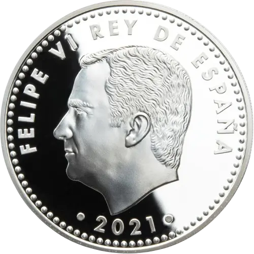 10 euros 2021 - Copa Mundial de la FIFA Catar 2022 - Emisión 2021 España (anverso) 10 euros 2021 - Copa Mundial de la FIFA Catar 2022 - Emisión 2021 España (anverso)