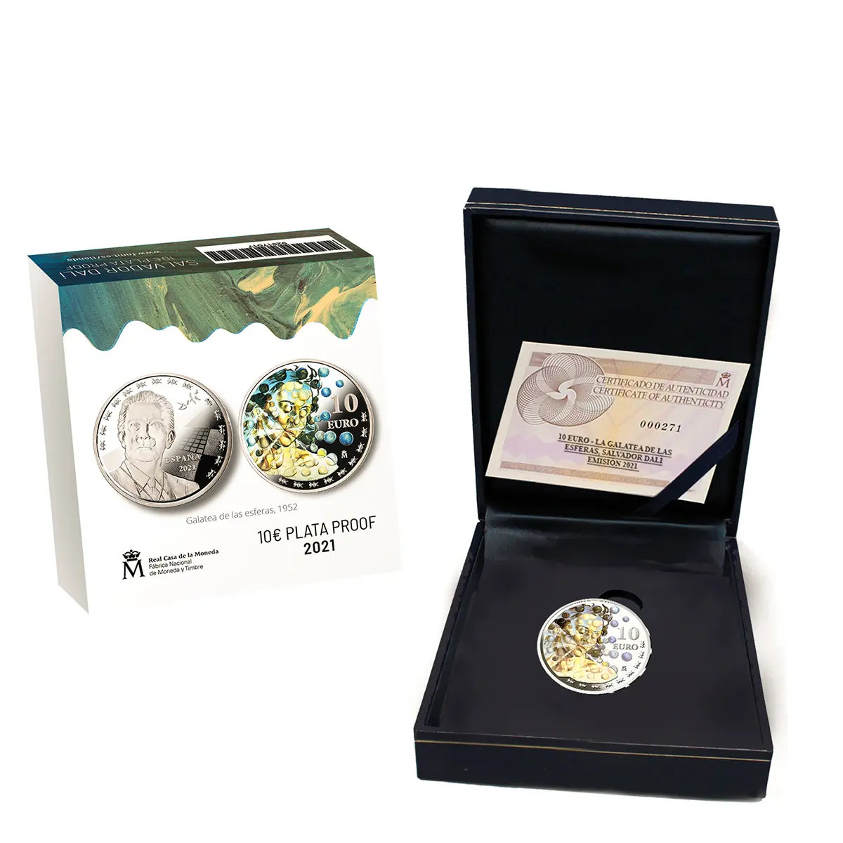 Presentación con caja y certificado (FNMT)