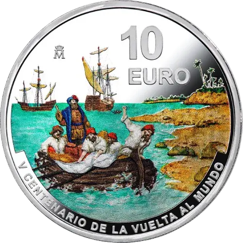 Moneda V Centenario de la Vuelta al Mundo: Llegada a las Islas de las Especias - Emision 2021 (2021)