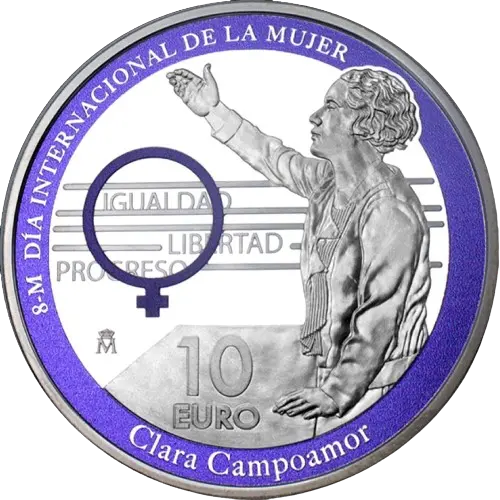 Moneda Clara Campoamor - Día Internacional de la Mujer (2022)