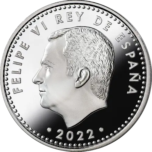 10 euros 2022 - XX Aniversario del Euro España (anverso)