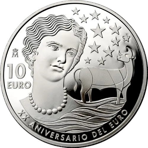 Moneda XX Aniversario del Euro (2022)