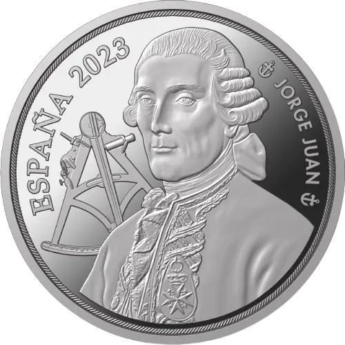 Moneda 250 Aniversario de Jorge Juan (2023)