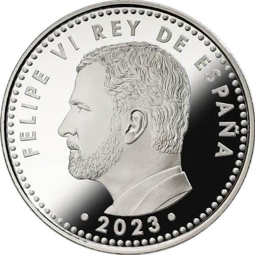 10 euros 2023 - Campeonas Copa Mundial Femenina FIFA 2023 España (anverso) 10 euros 2023 - Campeonas Copa Mundial Femenina FIFA 2023 España (anverso)