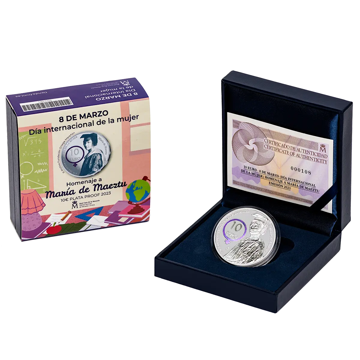 Presentación con caja y certificado (FNMT)