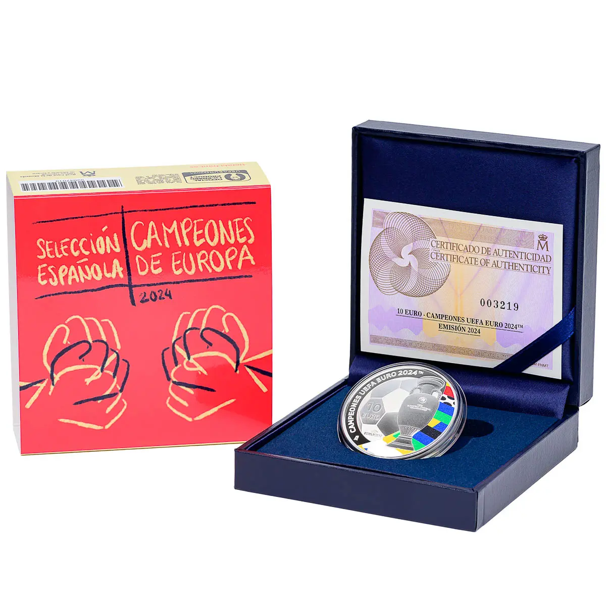 Presentación con caja y certificado (FNMT)