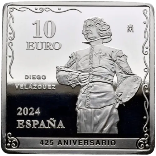 10 euros 2024 - 425 Aniversario de Velázquez: Las Hilanderas España (reverso) 10 euros 2024 - 425 Aniversario de Velázquez: Las Hilanderas España (reverso)