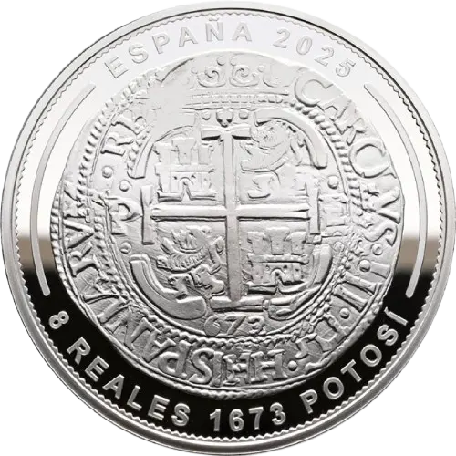 10 euros 2025 - 8 Reales 1673 Potosí - II Serie Joyas del Museo Casa de la Moneda España (reverso) 10 euros 2025 - 8 Reales 1673 Potosí - II Serie Joyas del Museo Casa de la Moneda España (reverso)