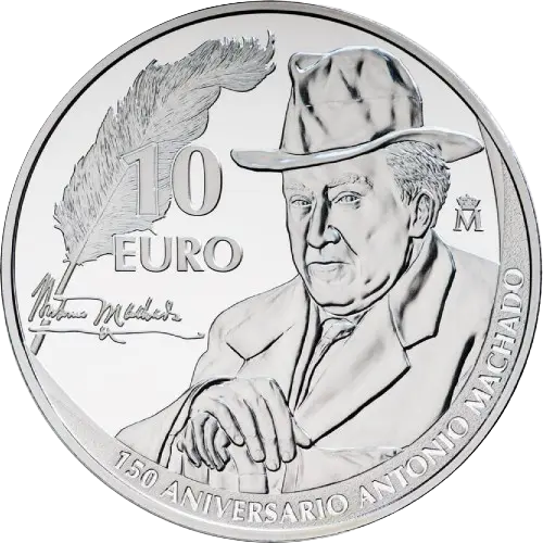 Moneda 150 Aniversario del Nacimiento de Antonio Machado (2025)