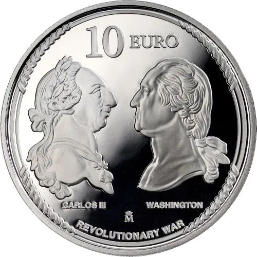 10 euros 2025 - 250 Aniversario Declaración de Independencia de los EE.UU.: Águila Calva España (reverso) 10 euros 2025 - 250 Aniversario Declaración de Independencia de los EE.UU.: Águila Calva España (reverso)