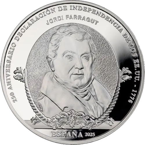 Moneda 250 Aniversario Declaración de Independencia de los EE.UU.: Jordi Farragut (2025)